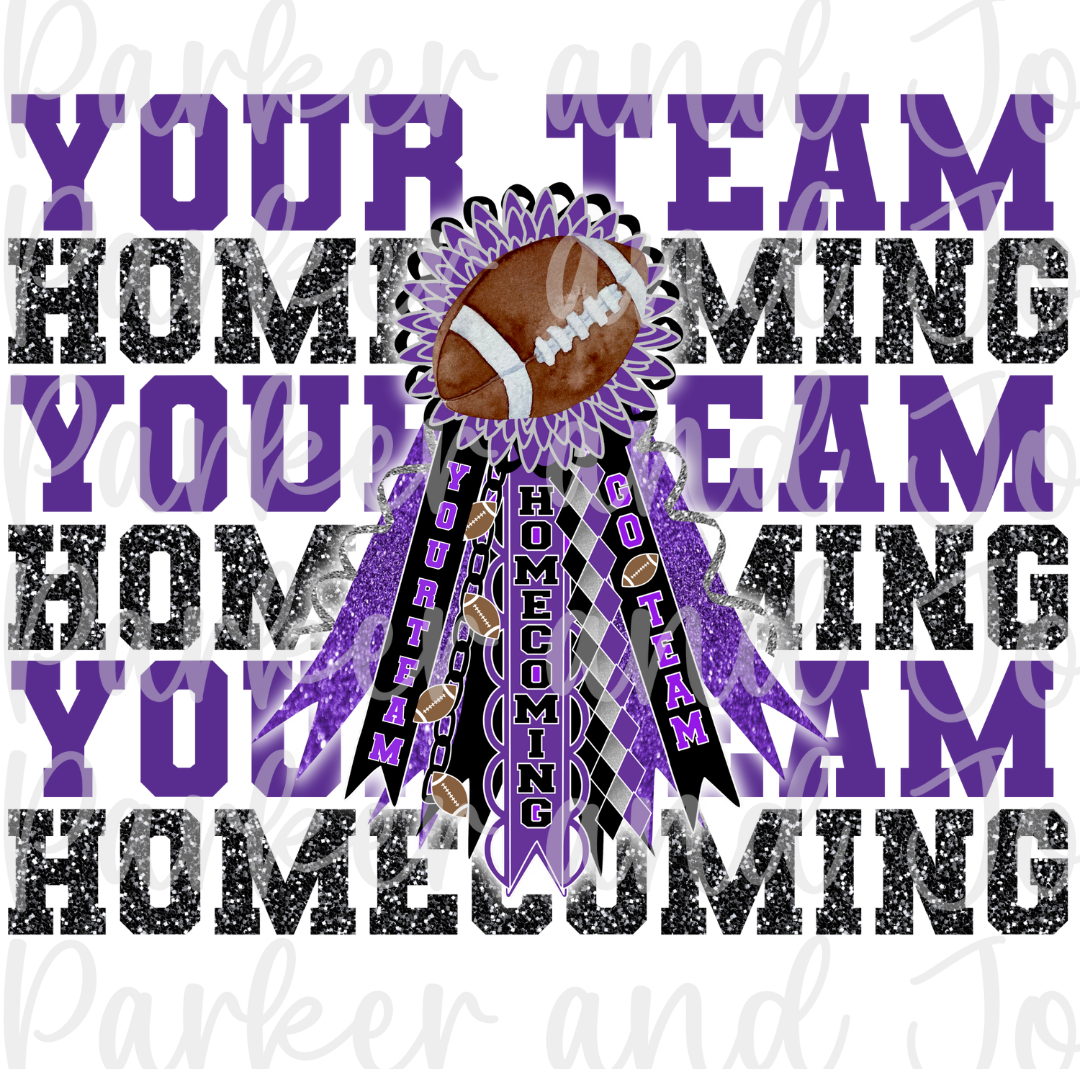 CUSTOM Homecoming Mum Ribbon PNG File