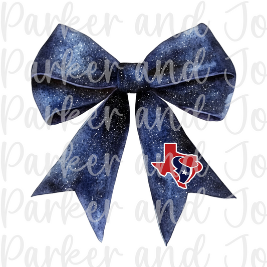 Houston Texans Bow Football PNG File