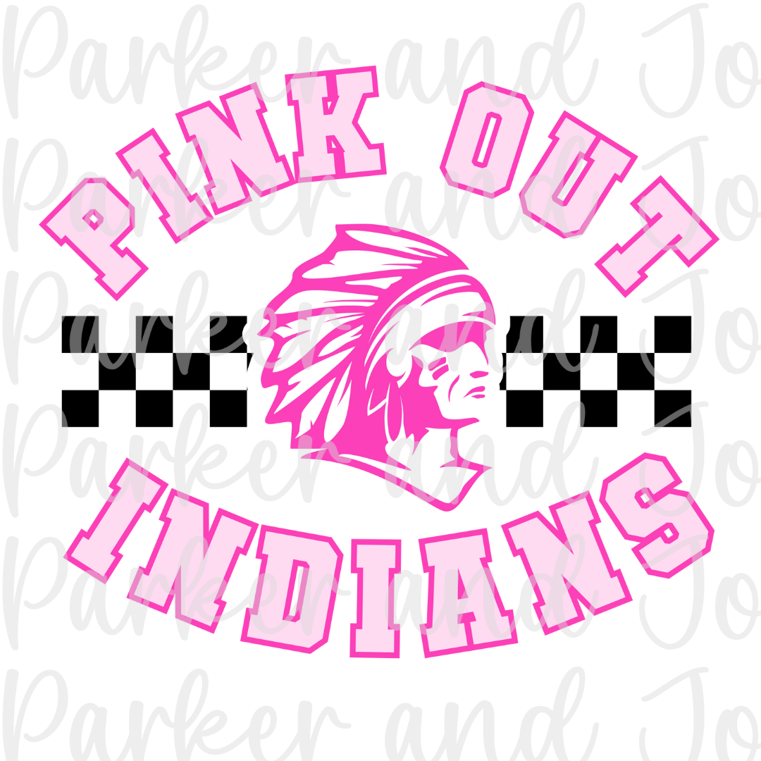 Pink Out Indians PNG