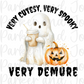 Very Cutesy, Very Spooky, Very Demure Halloween PNG