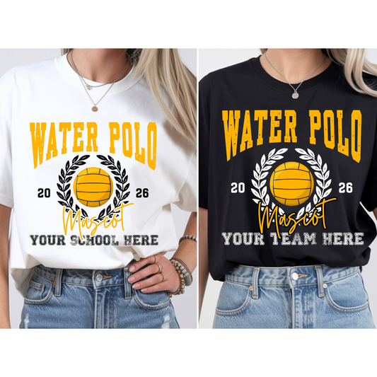 WATER POLO Wreath Editable Canva Template
