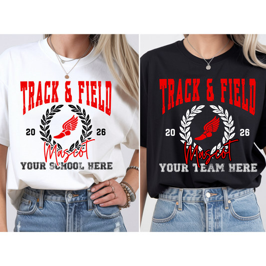 TRACK & FIELD Wreath Editable Canva Template
