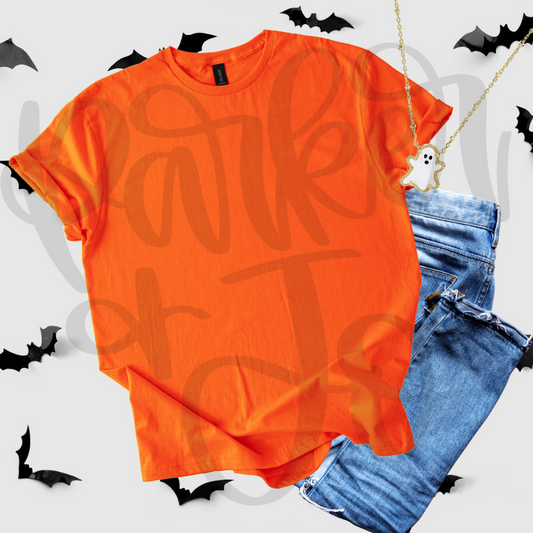 Gildan Orange Halloween Mockup