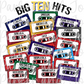 Big 10 Hits Cassette Tape Football PNG File