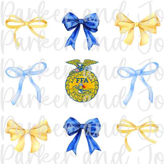 FFA Trendy Coquette Bow PNG File