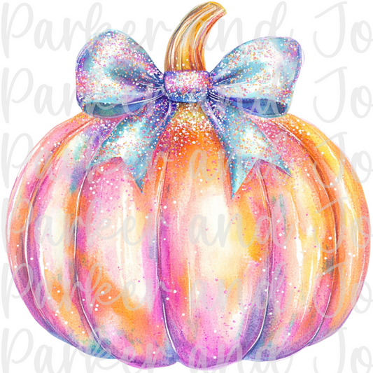 Glitter Pumpkin PNG File