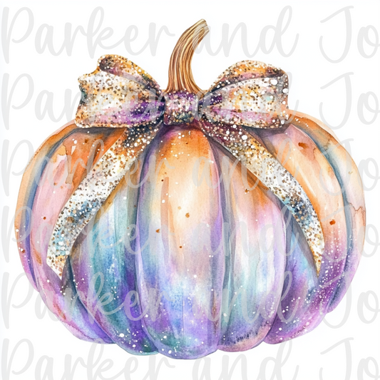 Glitter Pumpkin 2 PNG File