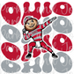 Ohio State Wavy Text PNG File