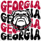 University of Georgia Bulldogs UGA Wavy Text PNG File