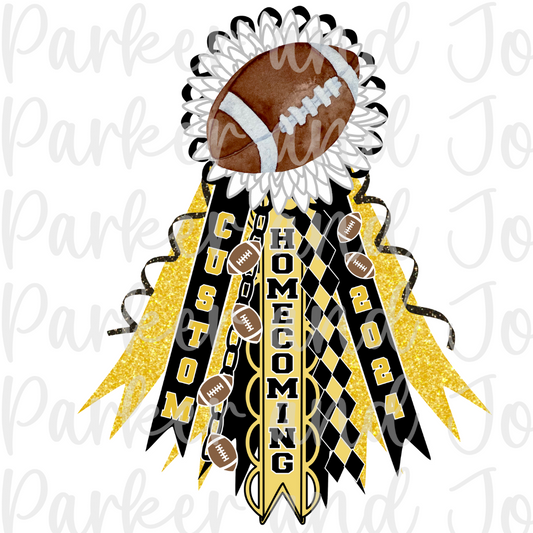 CUSTOM Homecoming Mum Yellow/Black