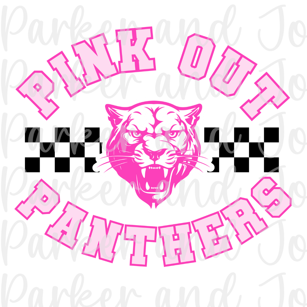 Pink Out Panthers PNG