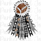 CUSTOM Homecoming Mum Black/Silver