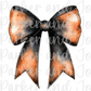 Halloween Watercolor Coquette Bow PNG