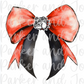 Red Bulldogs Coquette Bow Team Spirit PNG File