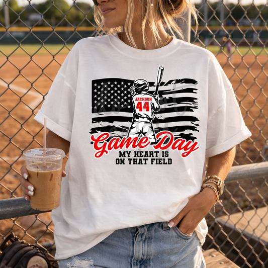 Baseball and Softball Gameday Flag Editable Canva Template