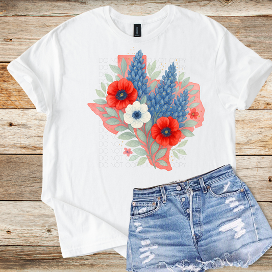watercolor texas florals bluebonnets png