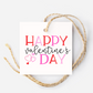 Happy Valentine's Day Printable 2.5 inch Tags | Instant Download PDF File