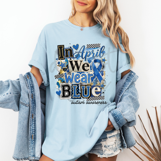 Parker & Jo™ Design Co. | In April We Wear Blue for Autism Awareness Scrapbook png