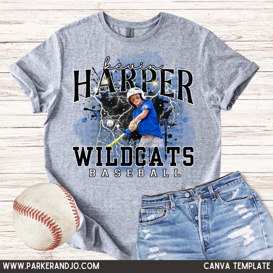 Baseball Storm Canva Template