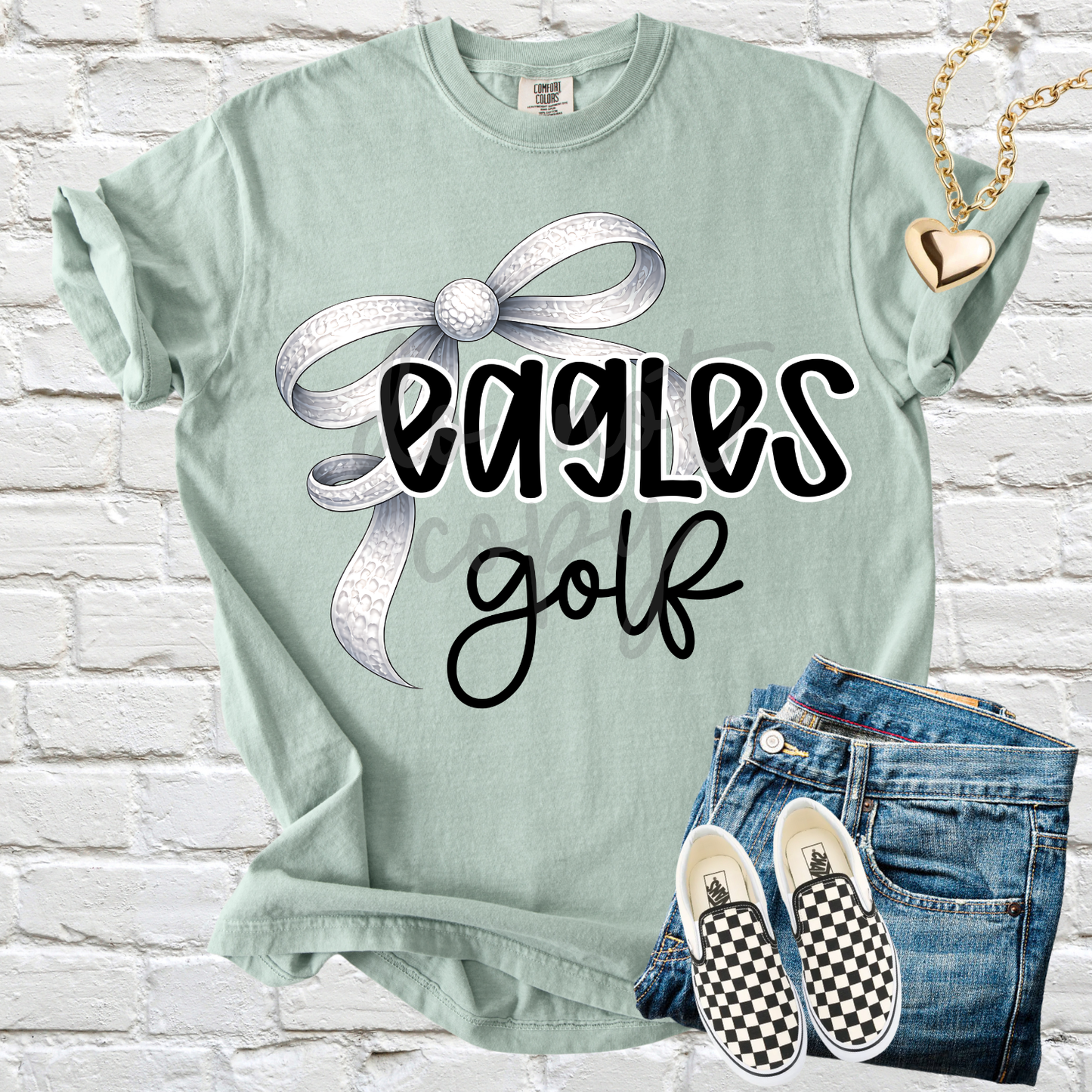 thin golf bow editable template