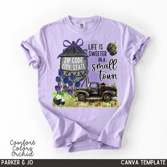 Blackberry Small Town Canva Template