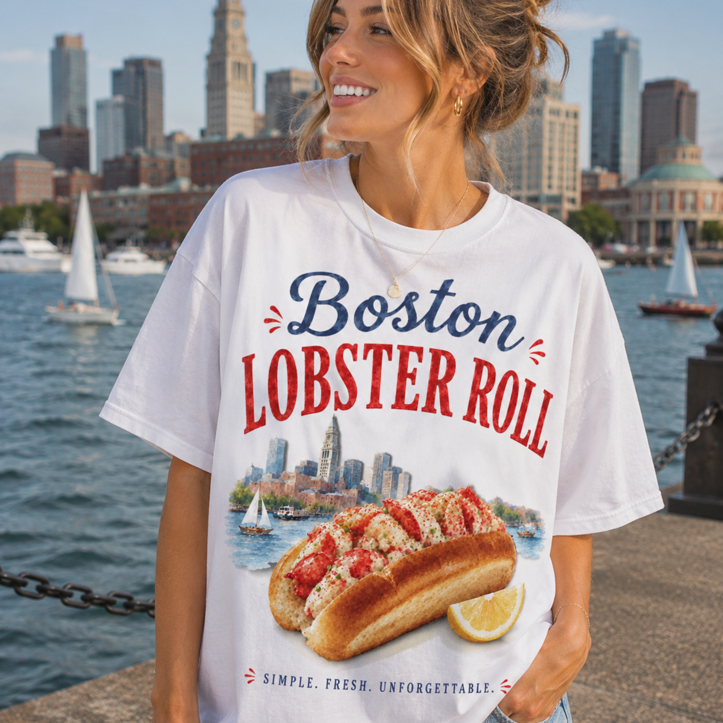 BOSTON LOBSTER ROLL WATERCOLOR PNG