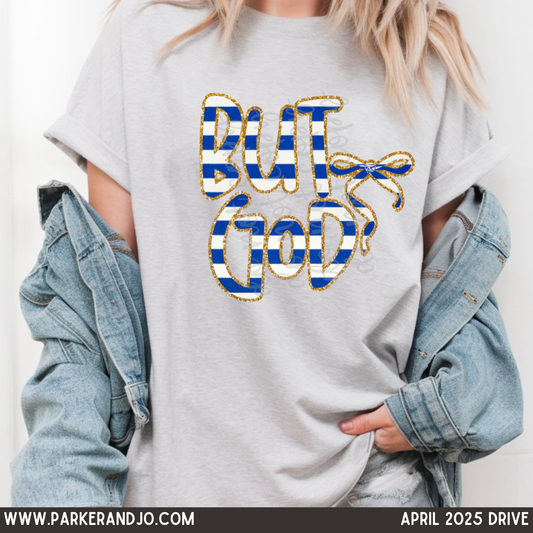 But God Blue Stripes png
