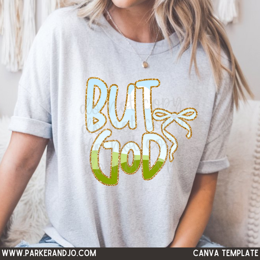 But God Bow Canva Template