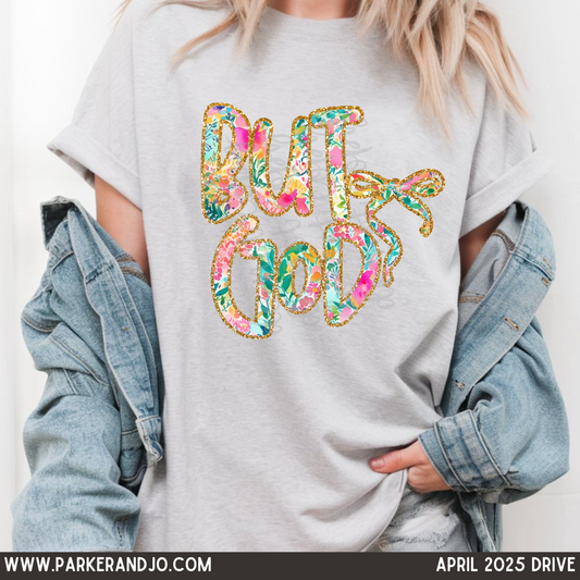 But God Preppy Floral png