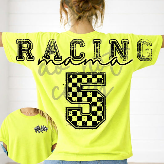 Racing Mama Long Editable Canva Template