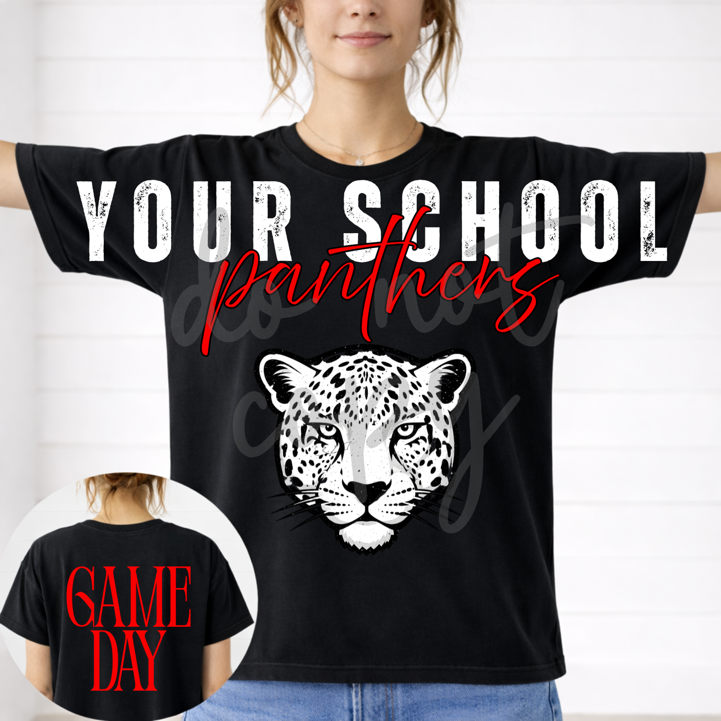 Big Front Editable Custom Mascot Template