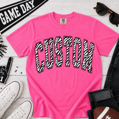 Zebra Print Varsity Arch Template | Parker & Jo™ Template Studio