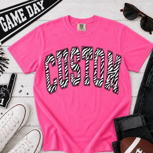 Zebra Print Varsity Arch Template | Parker & Jo™ Template Studio