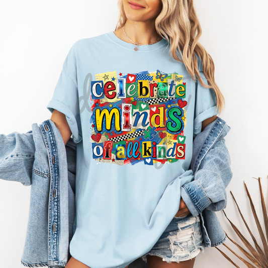Parker & Jo™ Design Co. | Celebrate minds of all kinds autism awareness png