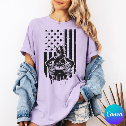 Cheer Flag Canva Template