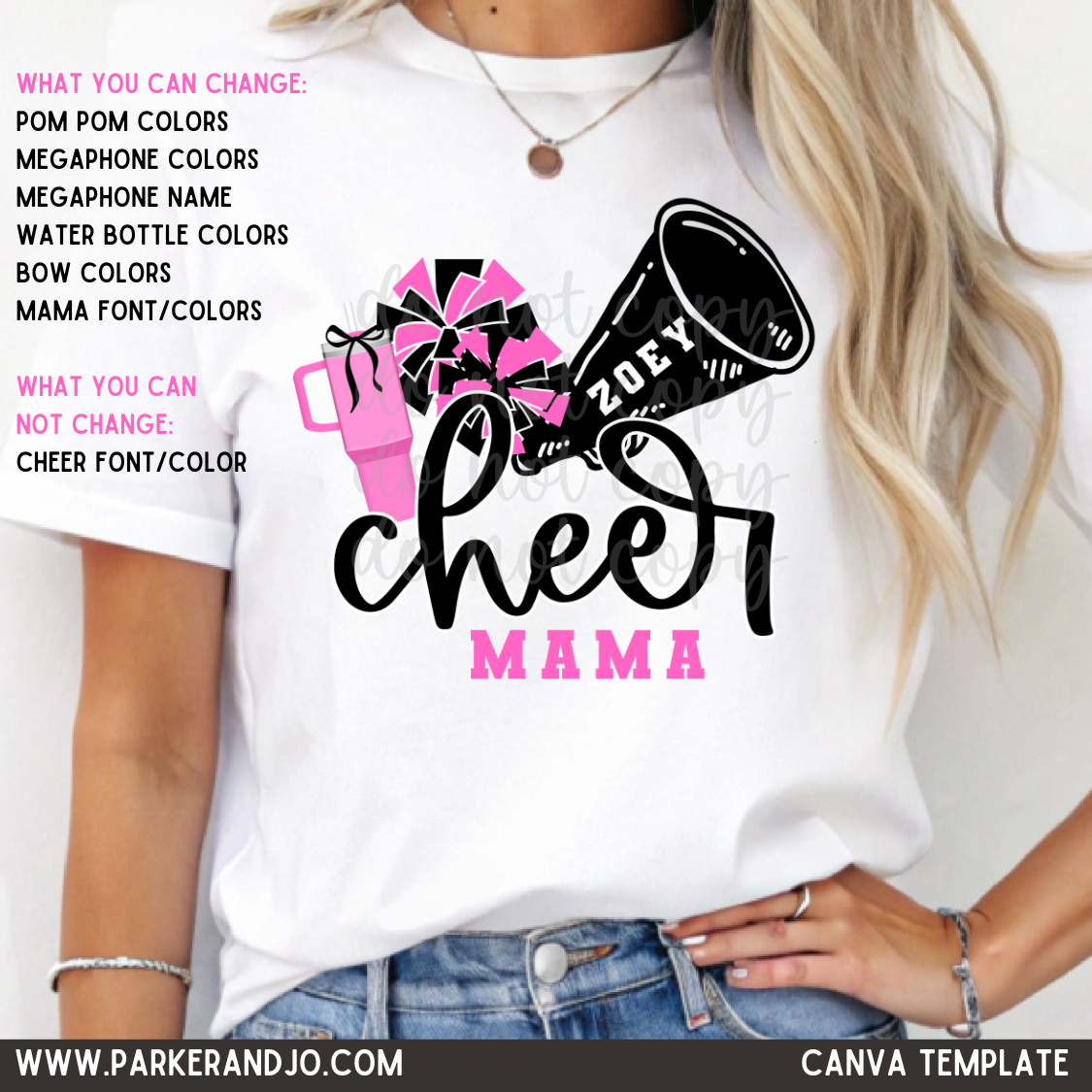 Cheer Mama Canva Template