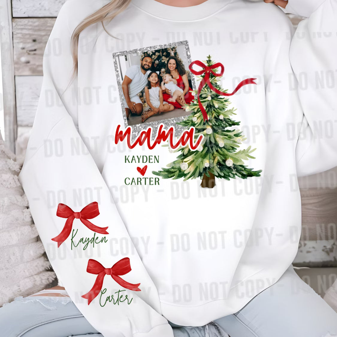 Christmas Photo Frame Editable Canva Template