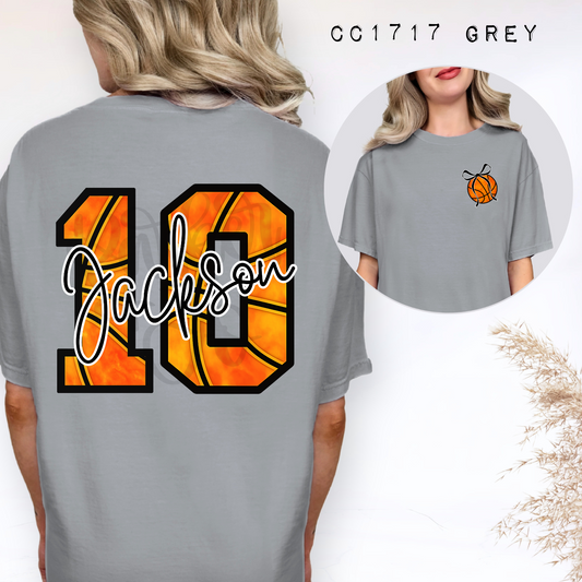 Basketball Numbers Canva Template