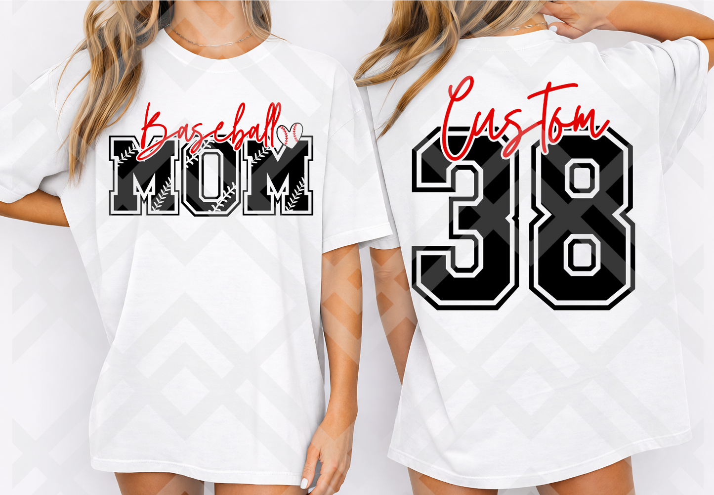 I love my Mom Baseball Mom Editable Template