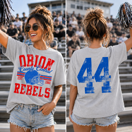 DISTRESSED STRIPES FOOTBALL EDITABLE TEMPLATE  | *Video Tutorial & Blank Mockup Included