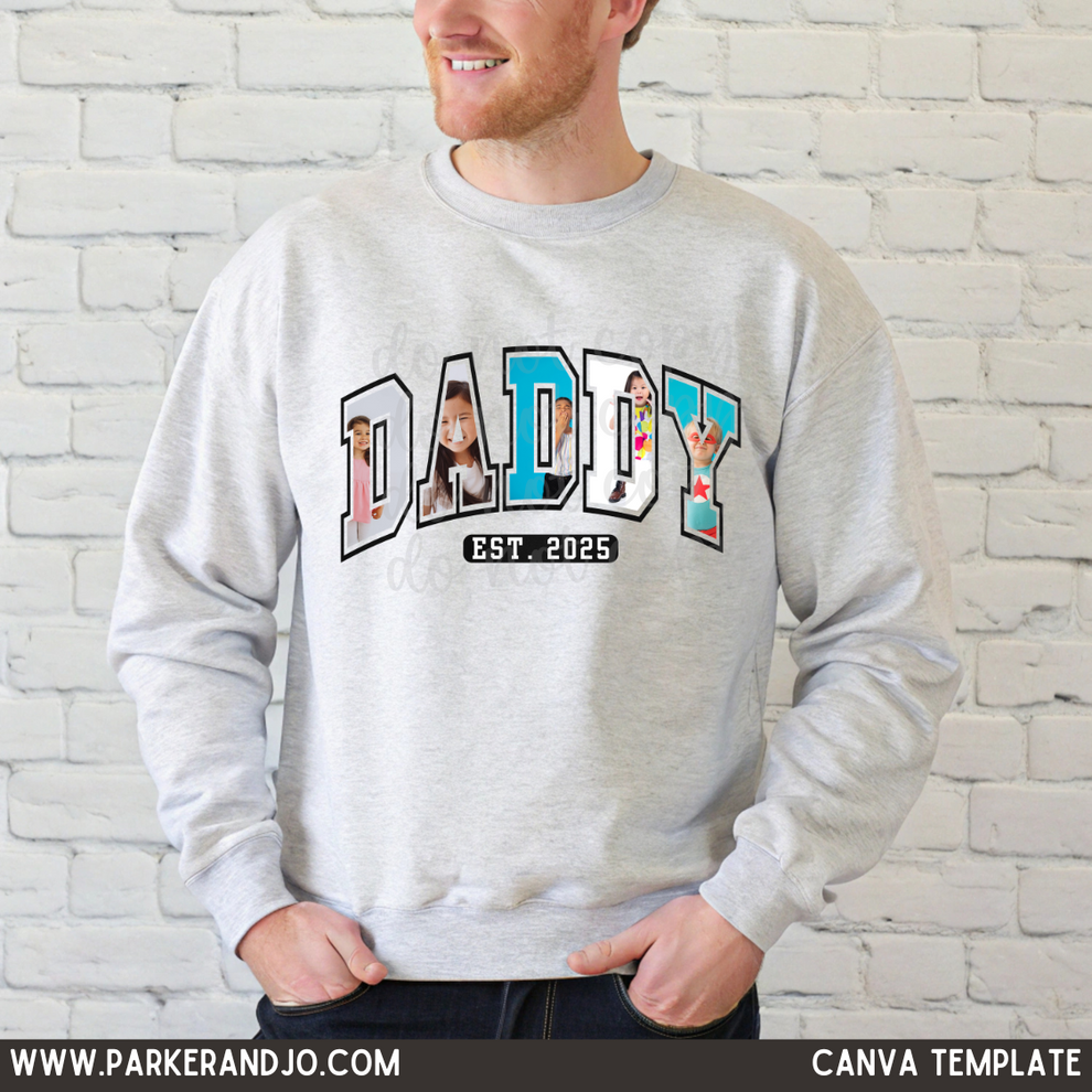Daddy Canva Photo Frame Template Parker Jo