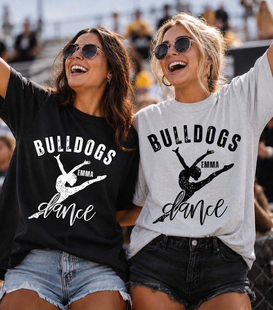 dance distressed editable template | *blank mockup included
