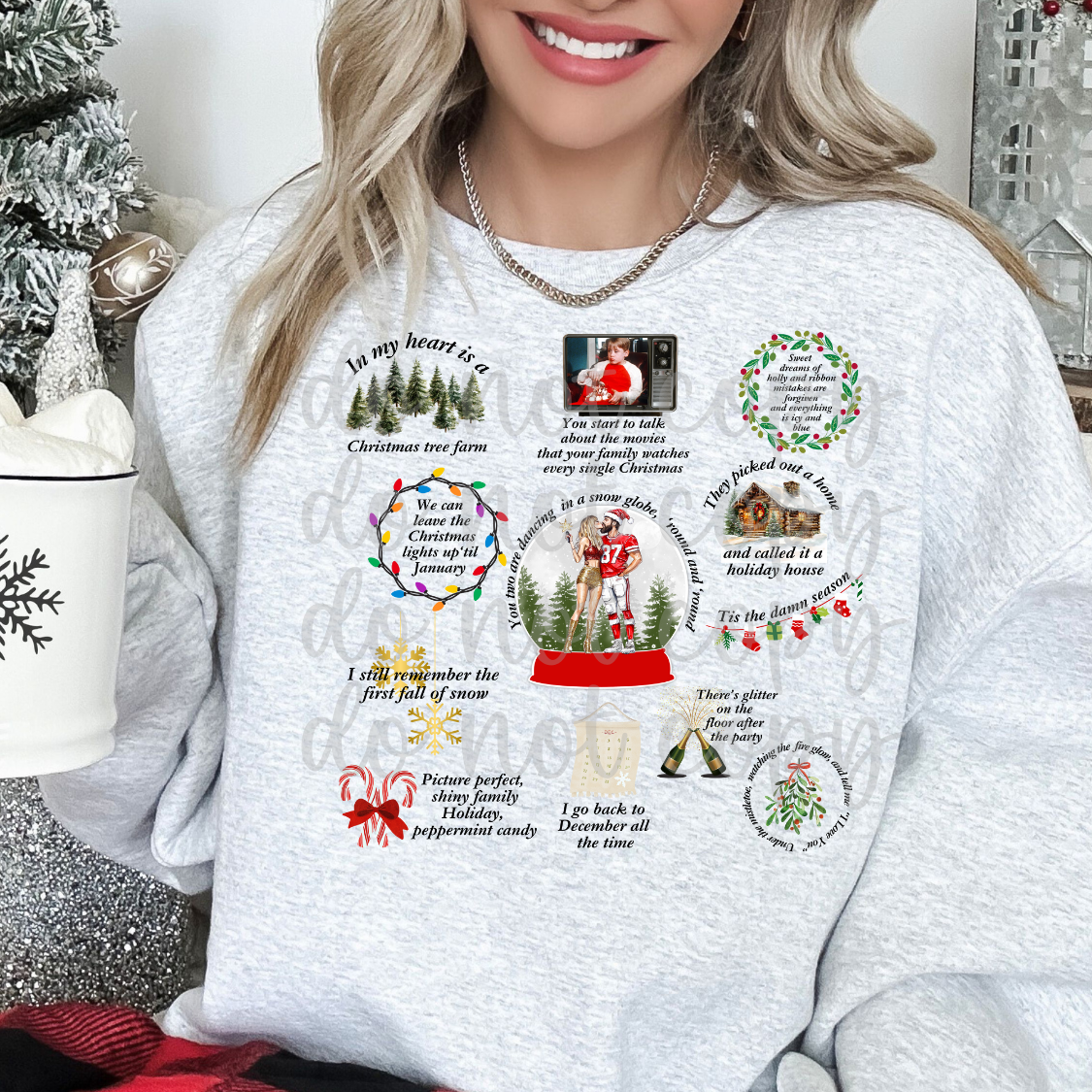 Lyric Christmas Collage PNG