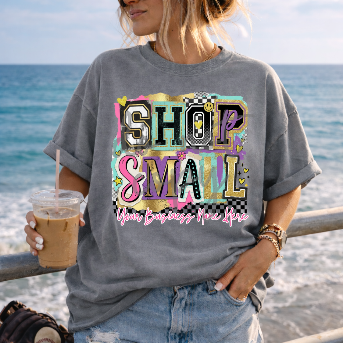 Support Your Local Small Business Editable Templates - 8 Designs - One Template