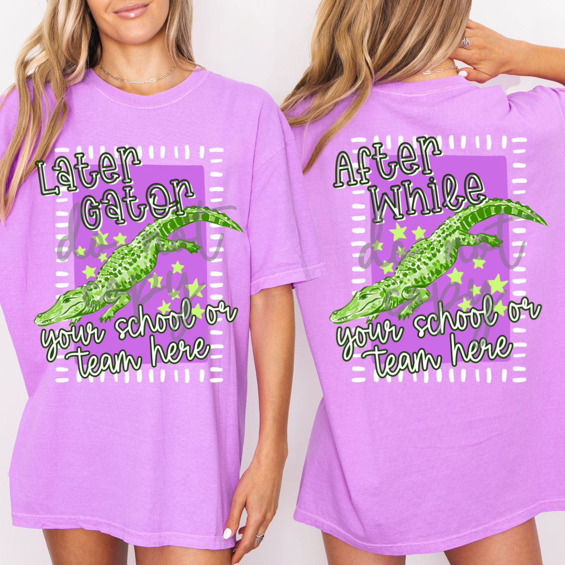 Later Gator After While Alligator Editable Template
