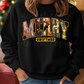 Merry Swftmas Faux Glitter Gold Outline PNG