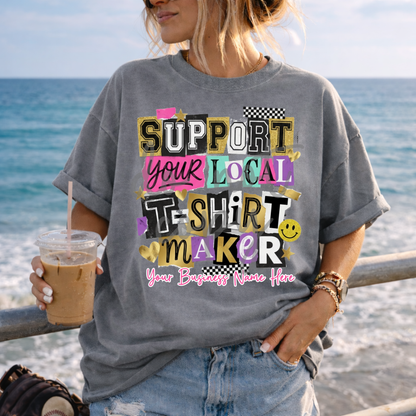 Support Your Local Small Business Editable Templates - 8 Designs - One Template
