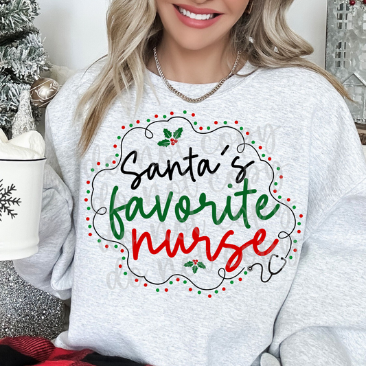 Santa's Favorite Nurse PNG