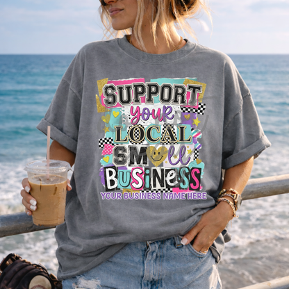 Support Your Local Small Business Editable Templates - 8 Designs - One Template