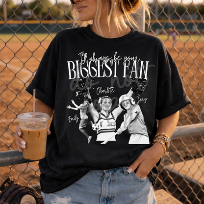 i'll always be your biggest fan editable photo canva template